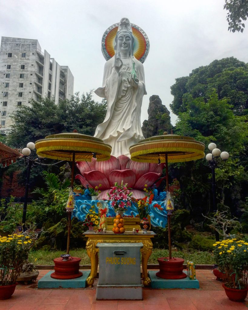 Lady Buddha Bunny at at Pagoda, Danang, Vietnam