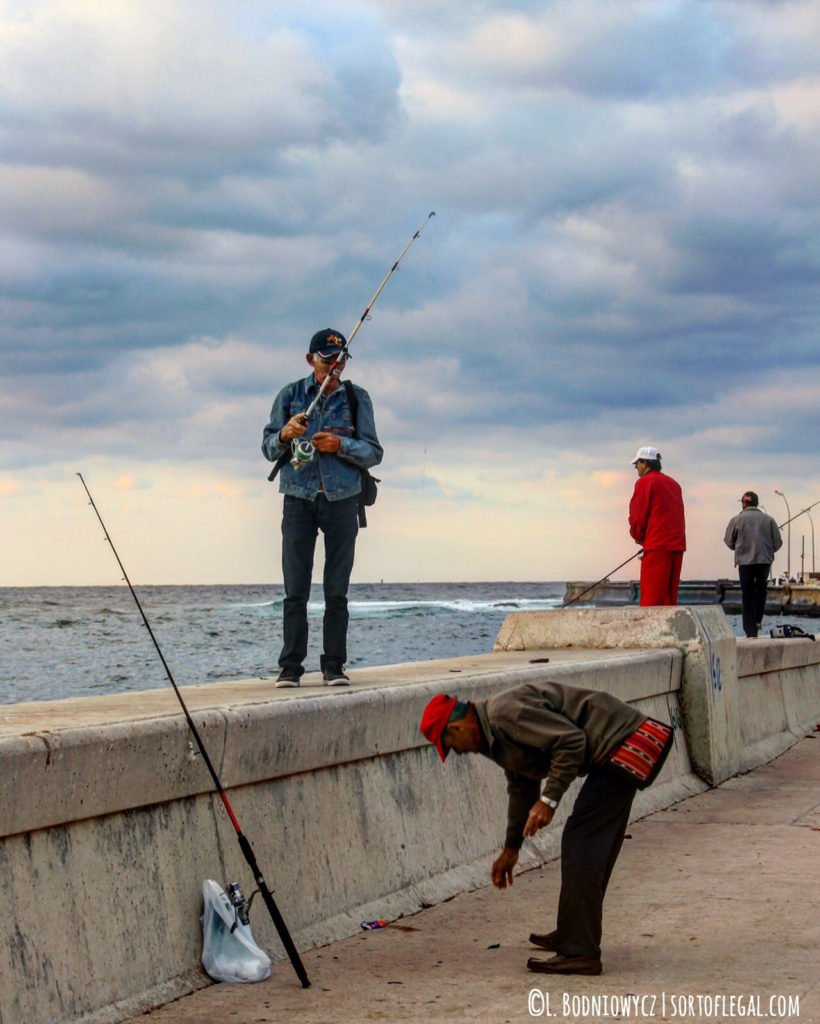 Fisherman at the Malecon, Havana, Cuba March 2017