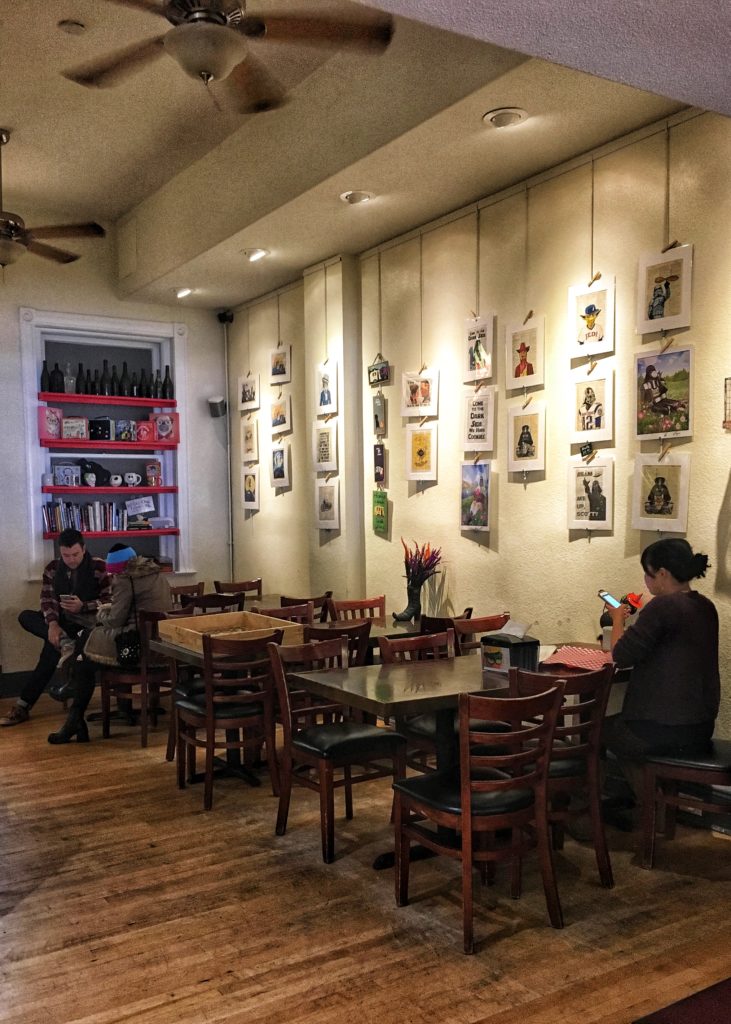 Inside Back Red Dog Coffee and Cafe, Manitou Springs, Colorado