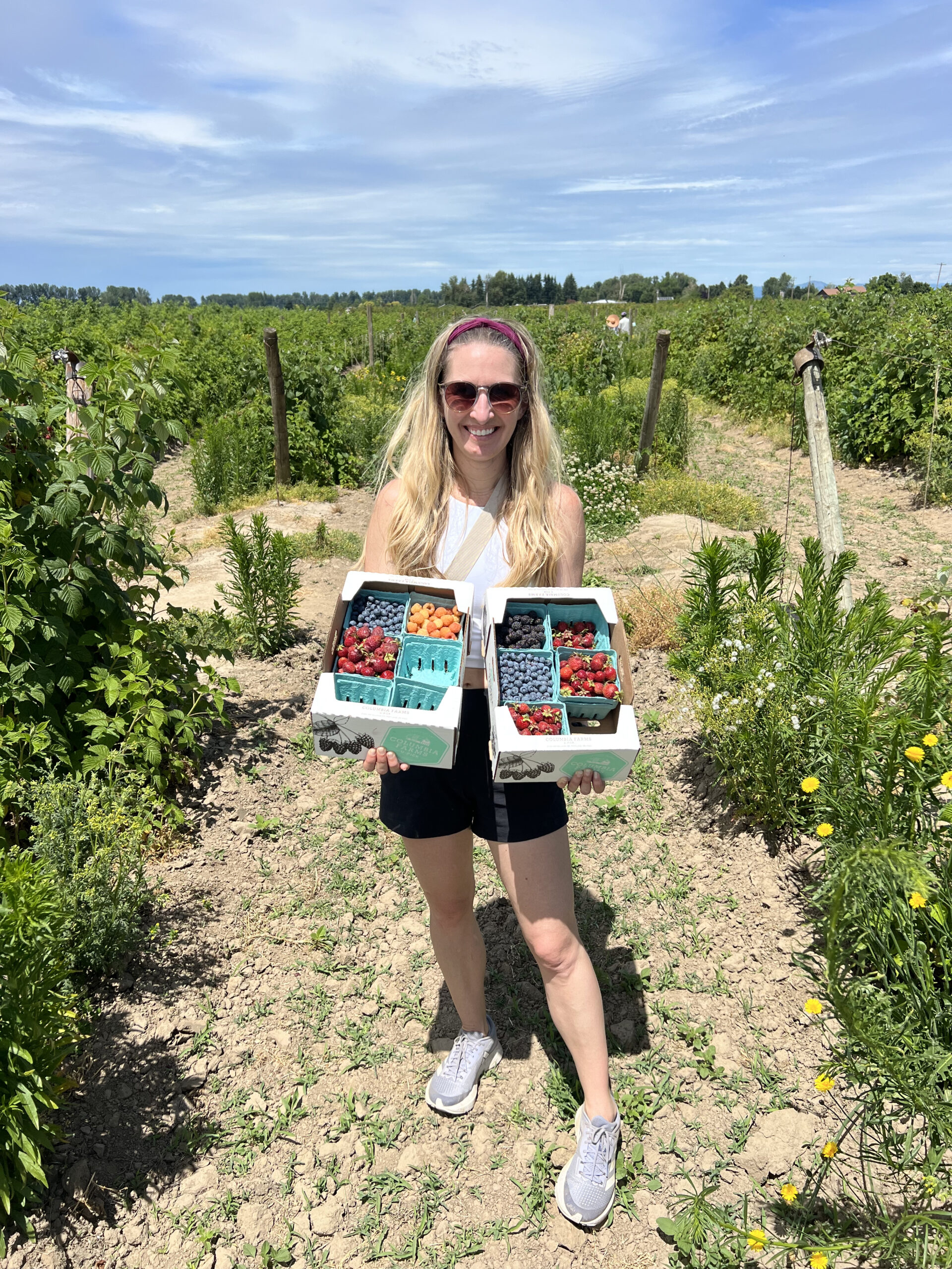 Larissa B Berry Picking on Sauvie Island, OR