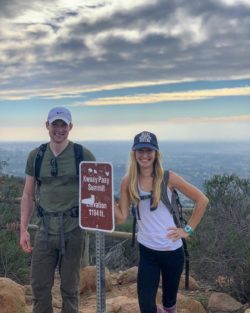 Kwaay Paay Summit Mission Trails Larissa Bodniowycz and hiking buddy