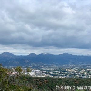 Suburb Views at Flowers at Trails at Black Mountain, San Diego California Hike by Larissa Bodniowycz