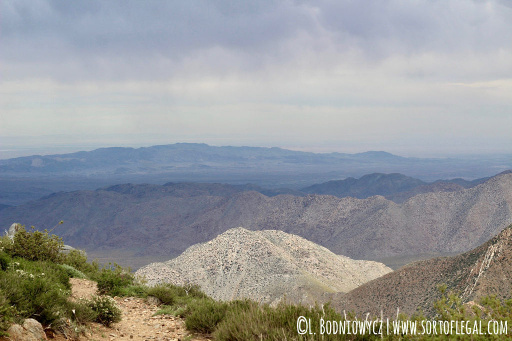 Layers of Mountains on Hike of PCT/Garnet Peak Trail, Laguna Mountain Area, Cleveland National Forest