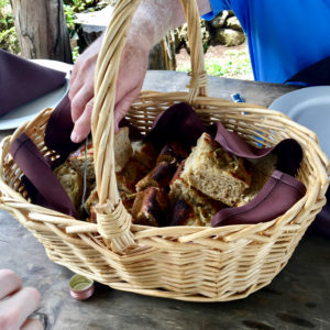 Home made bread at O'o Farm lunch tour in Maui Hawaii