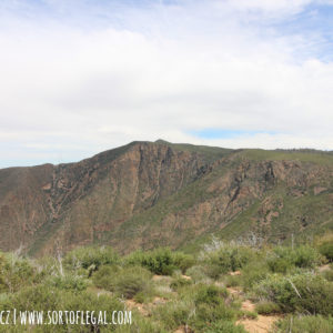 San Diego Hikes: PCT en route to Garnet Peak Trail, Laguna Mountain Area, Cleveland National Forest looking across a valley