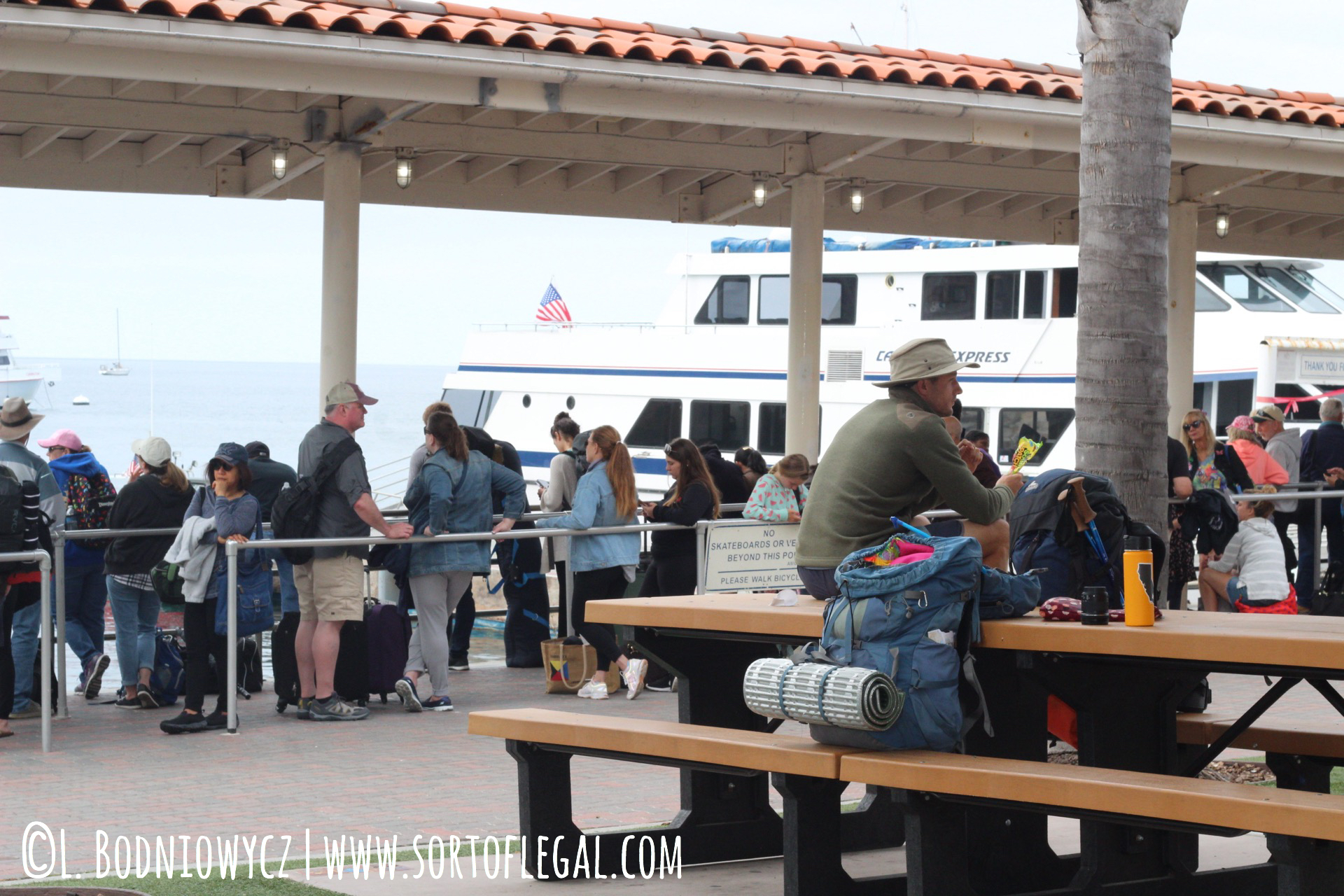 In Avalon, waiting for ferry #2 to Dana Point