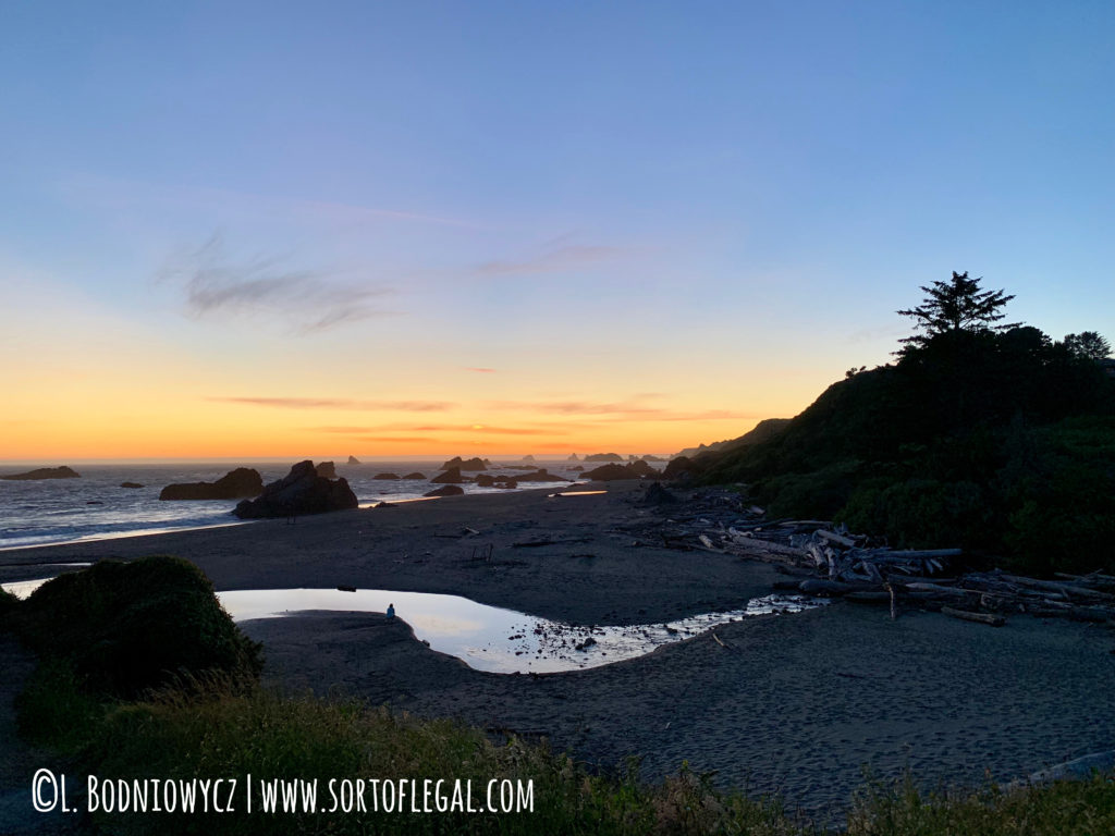 Bullard's Beach, Oregon Coast at Sunset