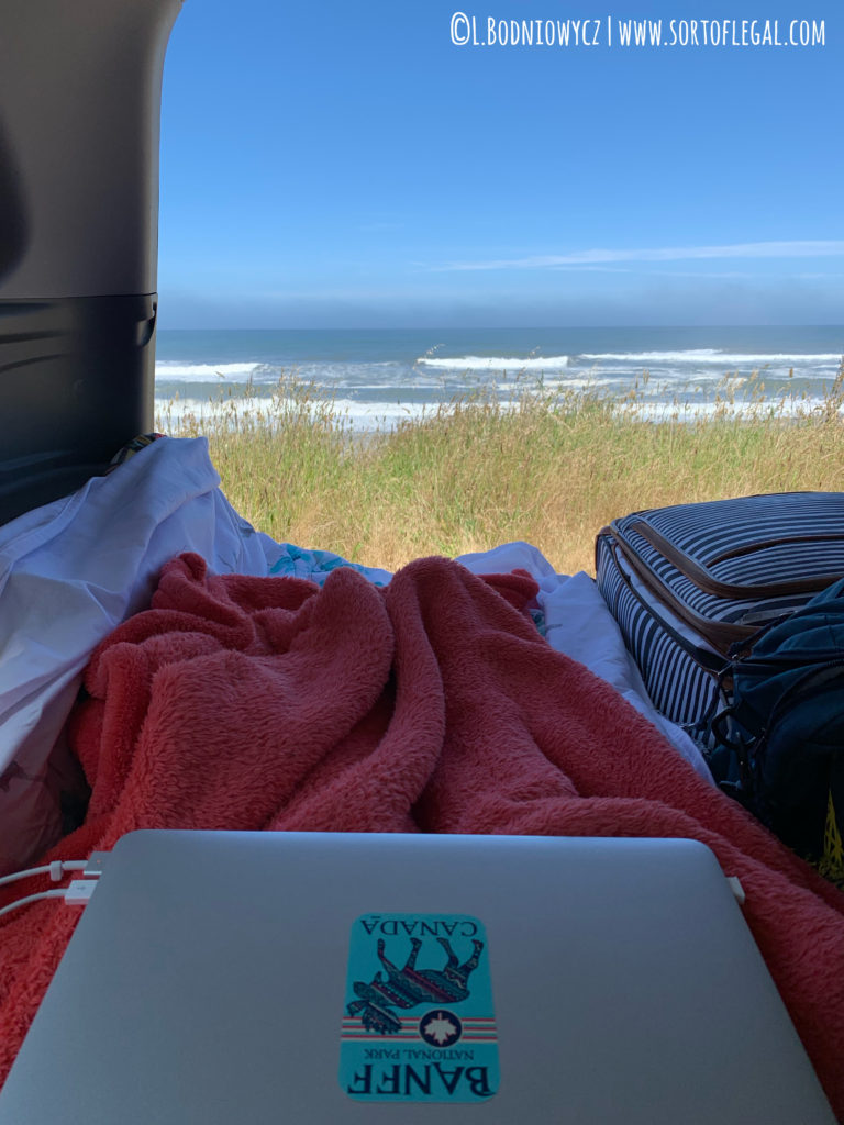 Working Remotely on the Oregon Coast, Pacific Coast Highway Road Trip Solo Female