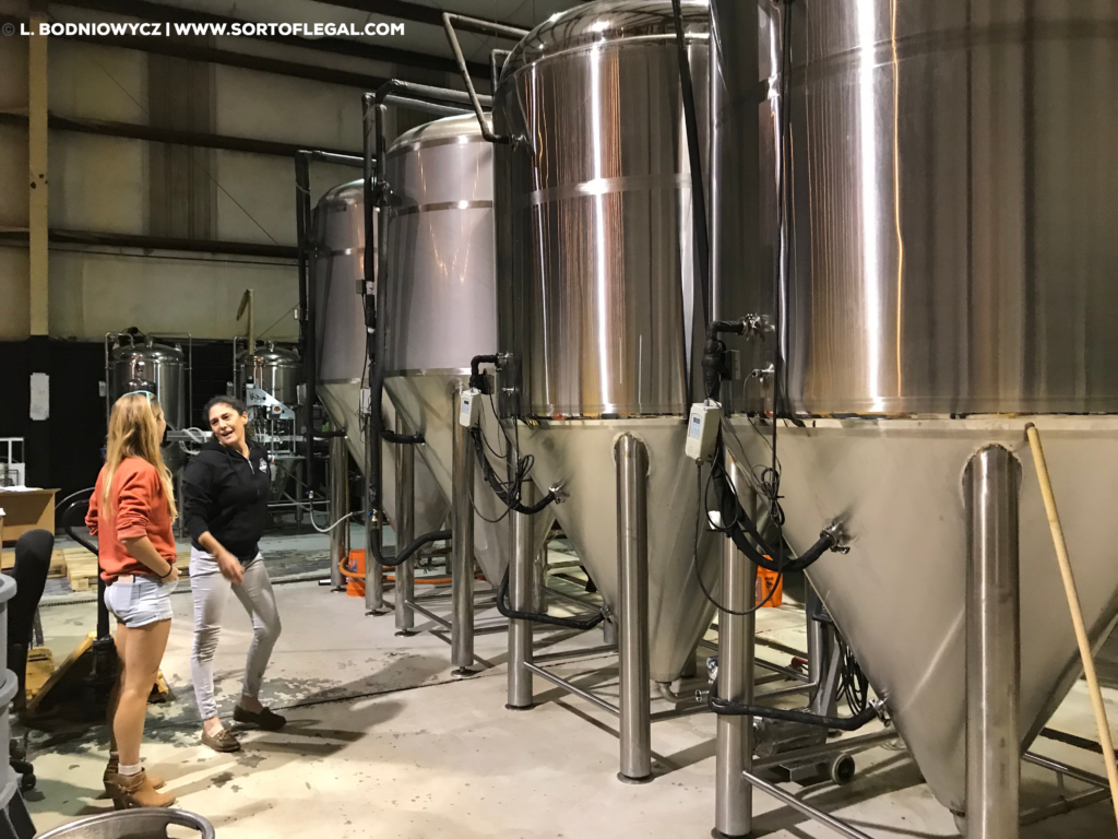 Larissa Bodniowycz, attorney and travel writer gets a tour of Ancient City Brewing in St. Augustine, Florida.