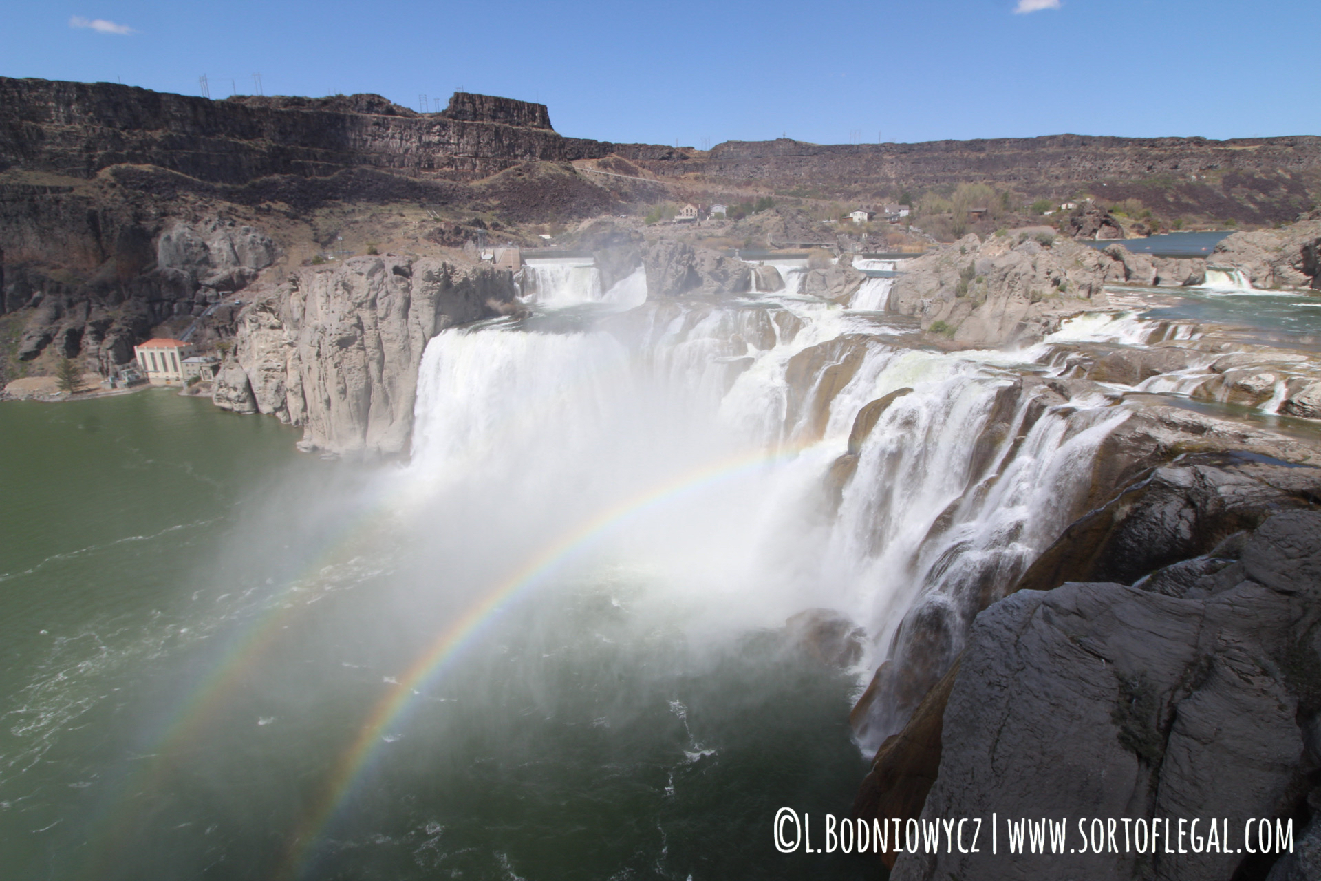 Shoshone Falls in Twin Falls, Idaho with Rainbows