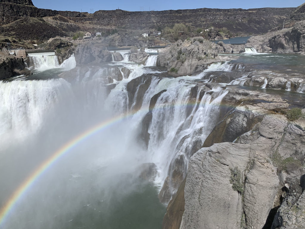 Shoshone Falls in April with Rainbows